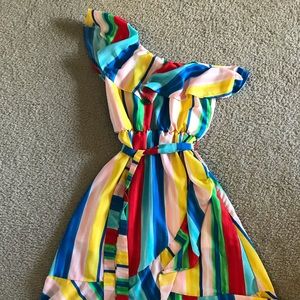 Gorgeous striped one shoulder dress